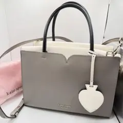 ケイトスペードニューヨーク　スペンサーサッチェル　ミディアムサイズ　グレー