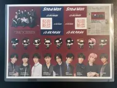 SnowMan 音故知新 特典 A4サイズステッカーシート