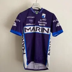 イタリア製 パレンティーニ サイクリング ジャージ シャツ サイクル 紫青白 Mのサムネイル