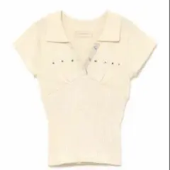 andmary andmary Lindsay logo tops White - メルカリ