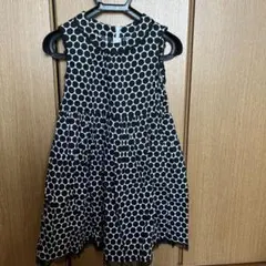 ノースリーブ水玉ワンピース 100cm