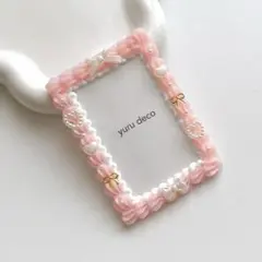 ホイップデコ 硬質ケース トレカケース B8 推し活 ピンク 白