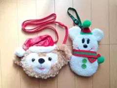 Duffy クリスマス サンタ帽子 パスケース ミッキー 雪だるま
