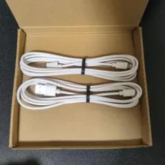 Lightningケーブル 2本セット ホワイト