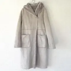 【新品・未使用】【超美品】MARLENE JOBERT フェイクムートンコート