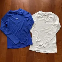 adidas TECHFIT インナーシャツ 2枚セット 160 サッカー