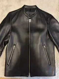 値下げ中LIDNM黒 シングルライダースジャケット 古着