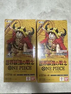 원피스 カード 世界最強の戦士BOX テープ付き 미개봉 2BOX