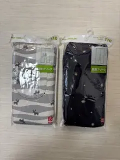 ユニクロ　レギンス　肌面フリース　110cm 10分丈