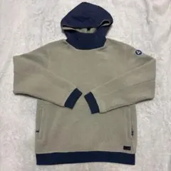BURTON フリースジャケット フード付き ベージュ/ネイビー