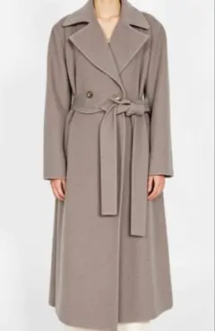 COCOON（コクーン BROWN ウール混ガウンコート Fベージュ系