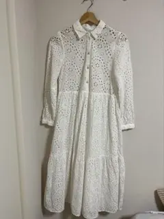 ZARA カットワーク　シャツワンピース　〜6/14