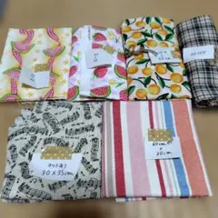 プリント生地　ハギレ6種類