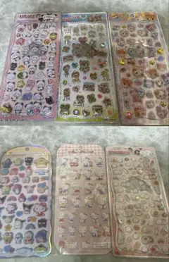 ジュエルプチドロップシール等 6シートセット