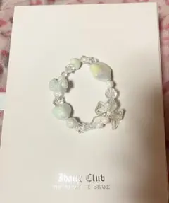 ハンドメイド パステルカラービーズブレスレット