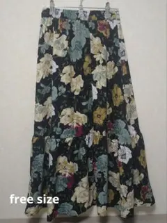 pink adobe ロングフレアスカート