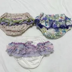 【美品】ANNA SUI mini ベビーブルマ まとめ売りフリル 花柄 パンツ