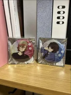 文豪ストレイドッグス　太宰治　中原中也　東武動物公園　缶バッジ