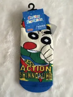 新品タグ付きクレヨンしんちゃん ソックス 15-21cm