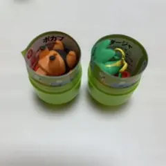 チョコエッグ　ポケモン 旅立ちの3匹　ポカブ、ツタージャ