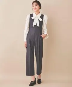 【美品】31 sons de mode オールインワン ストライプ グレーのサムネイル