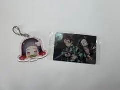 鬼滅の刃 禰豆子 アクリルキーホルダーとカード