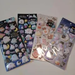 【新品・正規品】クーリア 4枚組 暗いところで光る！スペシャルもっちもちシール