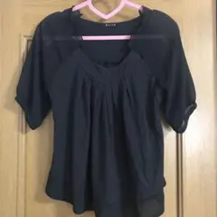 KETTY 黒異素材　ふんわりトップスのサムネイル