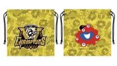 【限定優勝コラボ】阪神×ミャクミャク コラボ巾着 大阪関西万博