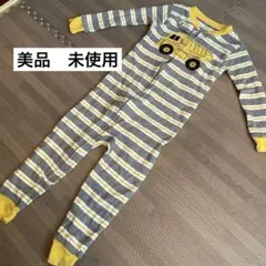 未使用　美品　ショベルカー　働く車　ロンパース