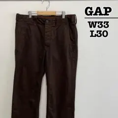 00s　GAP　チノパン　コットンパンツ　ブラウン　 W33 L30　USA古着