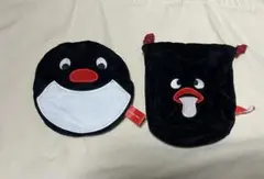 PINGU ピングー ふわふわコレクション フェイス巾着・ダイカットポーチ