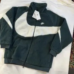 新品　23aw NIKE ナイキ　リバーシブルボアジャケット　モスグリーン