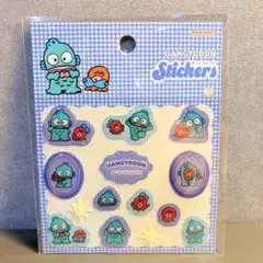 新品　ハンギョドン チェック　ぷっくり シール　サンリオ　サンスター文具