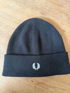 FRED PERRY ブラック ニット帽　ビーニー