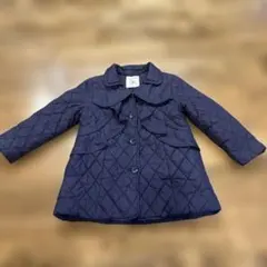 RAG PAPER ネイビー キルティングコート 120cm