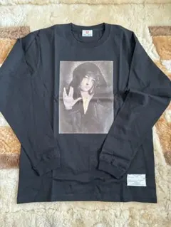 【シミあり】チームメッセージ /長袖Tシャツ/黒/ Mサイズのサムネイル