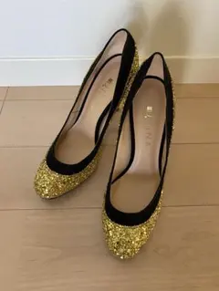 DIANA パンプス ゴールド ラメ