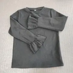 長袖カットソー　黒 130cm