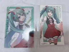 プロセカ　スシローコラボ　初音ミク ステッカー　　クリアカード