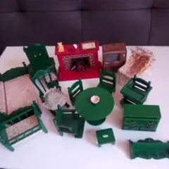 緑の家具セット　シルバニアファミリー