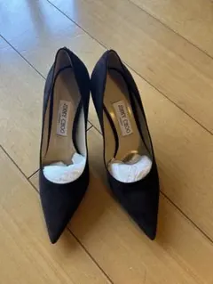 美品 ジミーチュウ 36.5 AZA アザ パンプス パテントレザー ブラック
