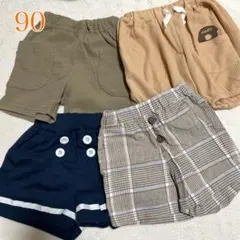 ハーフパンツまとめ売り 8090 チェック マリン
