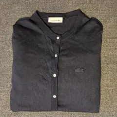 【GWセール】LACOSTE レディース カーディガン ニット ネイビー L