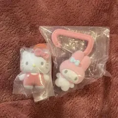 カラビナマスコットチャーム　サンリオ　マイメロ　キティ　ガチャ　バンダイ