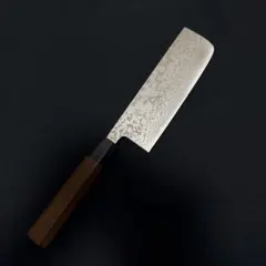義弘作 菜切 包丁 黒打ステンレス AUS-8A 山脇刃物製作所 紫檀水牛八角