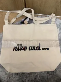 niko and… オリジナルニコロゴパッチワークショルダーバッグ新品
