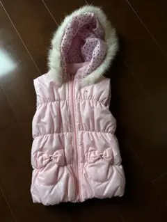 ミキハウス ダウンベスト 120 ピンク