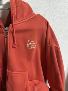 【美品】完売品 Nike x Stussy フルジップ フーディ レッド M