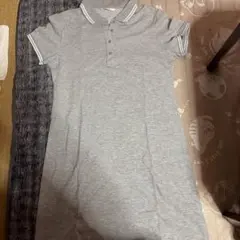 DRY STRETCH ポロシャツワンピース グレー M